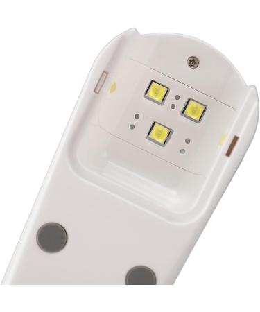 Small Nail Lamp 8W Portable 365+405nm Handheld Nail Lamp for Home Single Nail Care (White) - Buy Online on SooperMarket.com