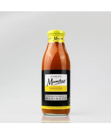 Mumtaz TANDOORI Marinade Sauce 500g 15 Minute Magic Marinade Medium Spiced BBQ-Grill-Roast-Stir or Air fry All Natural Ingredients Gluten Free Vegan Friendly.