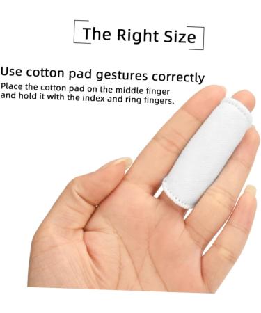 FRCOLOR 200 Pcs Disposable Face Sponges - Thick Overlock Cotton Nail Polish Cleaning Pads for Household Use - Buy Online on SooperMarket.com
