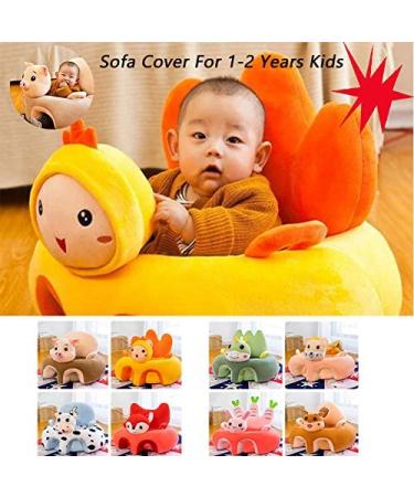 Eyomii1 Pcs Baby Sitting Chair Baby Sofa Seat Cover Without Filler Infant Support Seat Sofa Cover Plush Learning to Sit Chair for Toddlers 3-24 Month Baby.(Only Cover) - Buy Online on SooperMarket.com