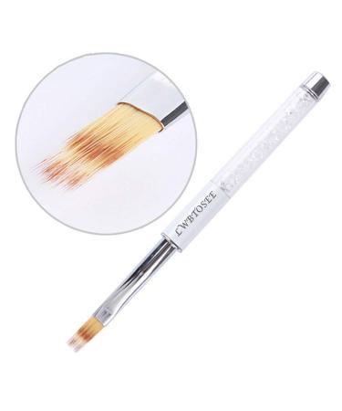 LWBTOSEE 2pc Nail Ombre Brush Set - Gradient Color Painting Pen for UV Gel Polish, Rhinestone Crystal & Acrylic Nail Art (Black & White) - Buy Online on SooperMarket.com