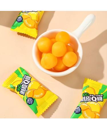 Peeling Fruit Juice Fudge 4 flavors candies snack mango white peach gummy candy 68% Juice Content soft candy Desserts Healthy Snack Food New Year Candy Casual Snacks gift pack (1000g(About200 pieces)) - Buy Online on SooperMarket.com
