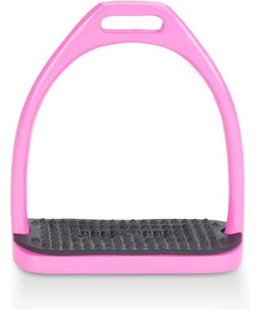Equinate Stirrups Midway 10cm Pink - Anti-Slip Rubber Tread for Adults & Children - Set of 2 - International Shipping Available - Buy Online on SooperMarket.com