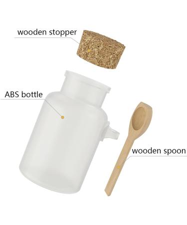 Tianzd 5pcs 100ml Matte Transparent Bathing Salt Containers - Eco-Friendly Cremation Boxes & Cosmetic Ointment Jars with Cork and Wooden Shovel | Ideal for International Shipping - Buy Online on SooperMarket.com