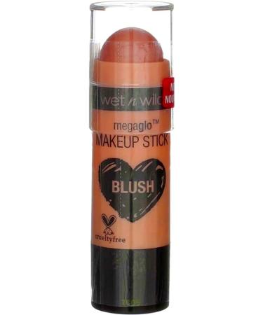 Wet n Wild MegaGlo Blush Stick - Peach Bums (0.21 oz) | Creamy, Long-Lasting Color - Buy Online on SooperMarket.com
