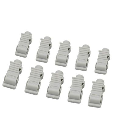 10pcs EKG Clips Multi-Function ECG/EKG 3.0 Needle to Tab Adapters - 989803166031 White