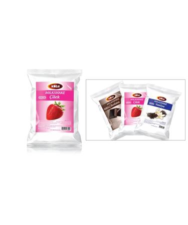 Koza Milch shake powder 1kg |Make yourself to milkshakes |Milk powder |Milk Shake |Taste powder |Cold drink powder |Drink powder with water or milk |Halal |(Strawberry)