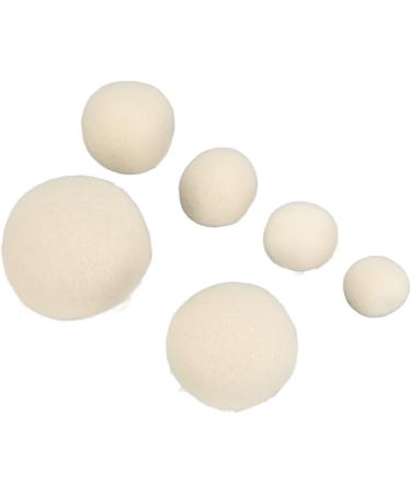 6 Wool Drying Balls Clothes Softening Balls Laundry Drying Reusable Balls Clothes Drying Accessories - Buy Online on SooperMarket.com