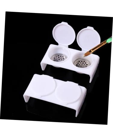 HAPINARY Nail Art Brush Cup Tools Dappen Dish for Nails Nail Soaking Bowl Monomer Holder Nail Bowl for Soaking Nail Monomer Dish Dapping Dish for Nails Wash Pen Various Acrylic - Buy Online on SooperMarket.com