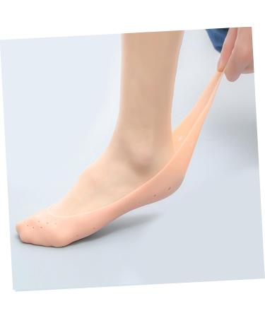 minkissy 4 Pairs Silicone Feet Plantar Socks Silicone Gel Moisturizing Socks Foot Spa Socks Foot Lotion Socks Cracked Feet Socks Anti-Cracking Socks Stretchy Gel Socks Spa Corn L 19.5X9.5X1.5CM - Buy Online on SooperMarket.com