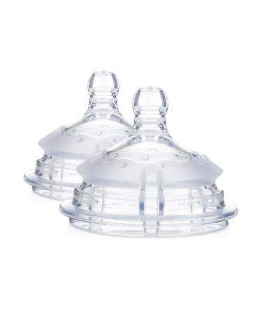 Nuby 2 Piece Medium Flow Comfort Nipple