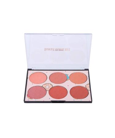 6 Colors Rouge Palette - Long-lasting Waterproof Blush for All Occasions | Multi-functional Face Make-Up | No Irritation Blush 1 Piece - Buy Online on SooperMarket.com