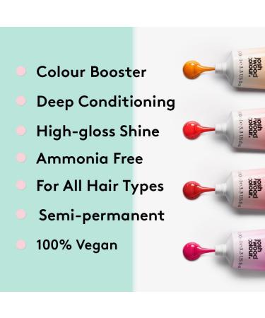 Josh Wood Colour Glaze (Pink Quartz) - Ammonia-free Semi-permanent Hair Mask - Conditions & Nourishes - Lasts 3-5 Washes - Blonde Hair - 100% Vegan - 100ml Cream - Buy Online on SooperMarket.com