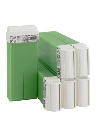 EpilWax Set of 6 Aloe Vera Wax Cartridges for Hair Removal - Large 100 ml Roll-on Waxing Refills Aloe Vera 1 count (Pack of 1)