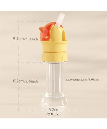 Reusable Children Beverage Water Bottle Straw Lid Water Bottle Twist Cover Cap With Straw Protects Kids Mouth No Spill Silicone Water Bottle For Most Beverage Bottles (Green 2PCS) - Buy Online on SooperMarket.com