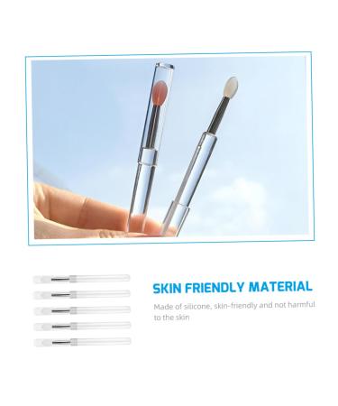 5pcs Silicone Lip Brush Set - Professional Makeup Tool for Lipstick & Eyeshadow | Best Beauty Accessories for Flawless Application - Buy Online on SooperMarket.com