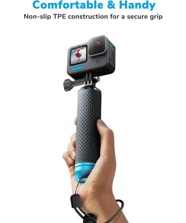 Sametop Floating Hand Grip for GoPro & Action Cameras - Waterproof Handle in Blue - Buy Online on SooperMarket.com