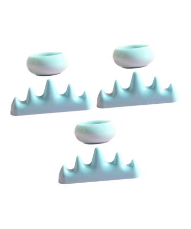 minkissy 2 Sets nail art brush cup nail soak off bowl nail remover bowl nail art pen holder nail brush wash holder nail wash cups manicure bowl Organizer plastic washing cups