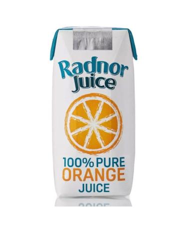 Radnor 100% Pure ORANGE Juice Tetra 60 x 125ml Pack