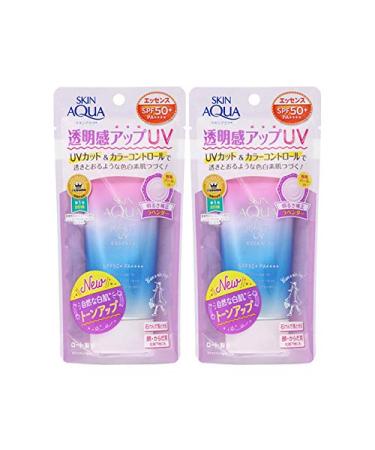 Rohto Skin Aqua Tone-up UV Essence SPF50+ PA++++ 80g Sunscreen For Face and Body