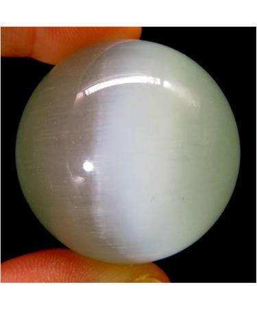 Ornament 1pc Natural White Cat Eye Stone Quartz Crystals Sphere Balls for Gift (Color : 1pc 90-100mm) - Buy Online on SooperMarket.com