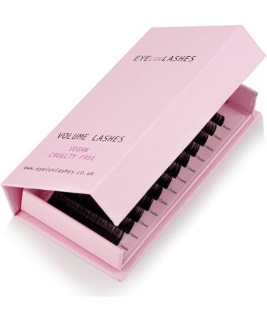 Volume Lash Trays Silk Eyelash Extensions Individual Eyelashes Soft Lightweight Lashes Semi Permanent Eyelashes Eyeluvlashes (CC Curl 0.07 10mm Length) CC Curl 0.07 10mm Length