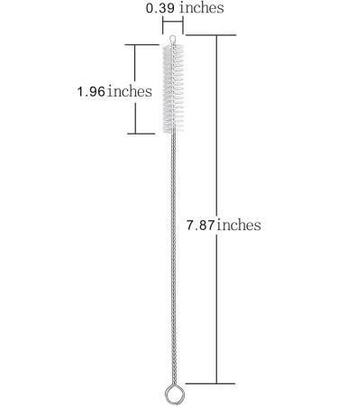 Pipe Straw Cleaner Brush(5 Pack) Bristle Cleaner for Stainless Steel Drinking Straws for Cleaning Pipe Straw Sippy Cup Bottle and Tube - Buy Online on SooperMarket.com