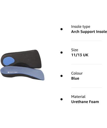 Orthotic Insole for Weak and Fallen Arches - Size 11/13 UK | Support & Relief for Medical Issues - Buy Online on SooperMarket.com