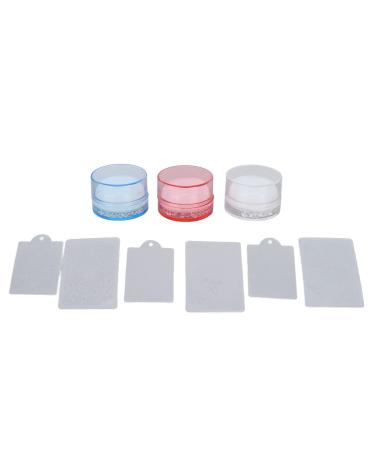 Jelly Nail Stamper Kit Professional Nail Salon Silicone Rhinestone Nail Stamp with Stamping Plate for DIY Nail Decoration