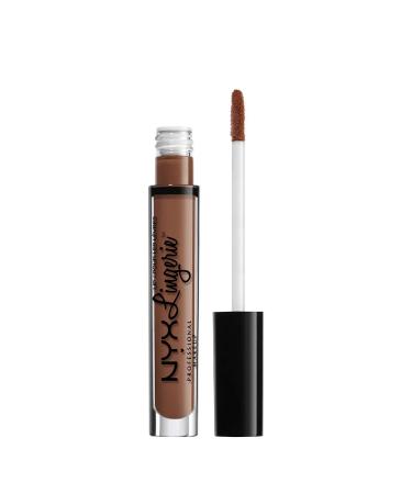 NYX PROFESSIONAL MAKEUP Lip Lingerie Matte Liquid Lipstick - After Hours  Warm Brown Nude After Hours 0.13 Fl Oz (Pack of 1)