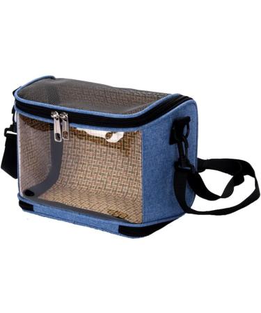 Osindii Bird Travel Cage Small Animals Hamster Carrier Bag PVC Transparent Parrots Travel Cage Breathable Pet Birds Bag Backpack with Shoulder Strap (blue) - Buy Online on SooperMarket.com