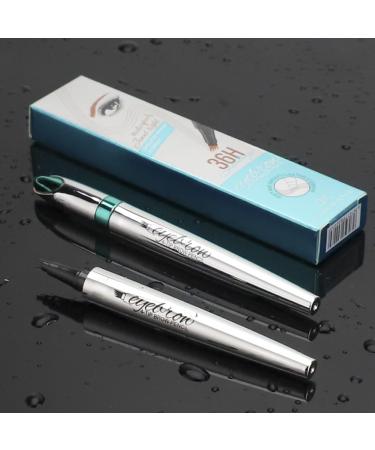 Long-Lasting Waterproof Microblading Eyebrow Pencil - 4 Tip Micro Head (#2 Dark Brown) | Perfect for Natural Looks - Buy Online on SooperMarket.com
