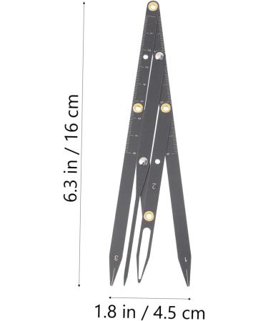 Mikinona Eyebrow Scale Mini Tools Makeup Tools Eyebrow Stencil Eyebrow Positioning Tool Balance Caliper Miss 1 count (Pack of 1) Black - Buy Online on SooperMarket.com