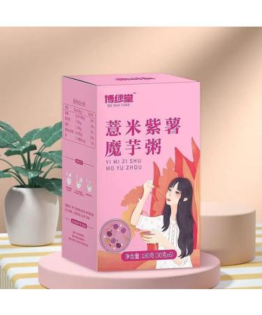 Barley Purple Potato Konjac Porridge Nutritious and Healthy Breakfast Healthy Satiety Meal Replacement Porridge Whole Grains Breakfast Meal Replacement Porridge (5 Boxes) - Buy Online on SooperMarket.com