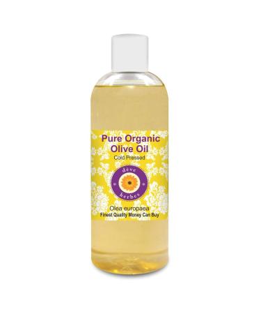 Deve Herbes Pure Organic Olive Oil (Olea europaea) Cold Pressed 200ml (6.76 oz)