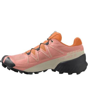 Salomon Women's Speedcross 5 Trail Running Shoes - Size 8, Blooming Dahlia/Black/Vibrant Orange - Buy Online on SooperMarket.com