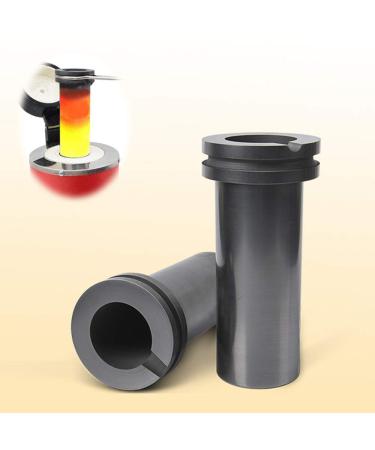 Graphite Crucible, 1kg/2kg/3kg High Purity Graphite Crucible, Melting Gold, Silver, Copper, Furnace Casting Mould Melt Jewelry Tools 2 KG