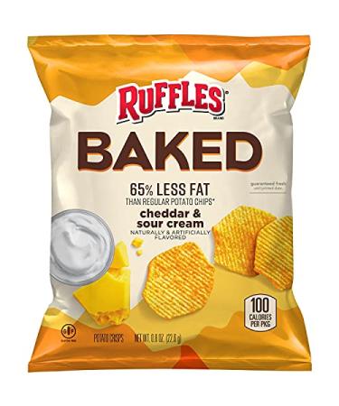 Baked Ruffles Baked Ruffles Cheddar Sour Cream 0.87 Ounce (Pack of 40)