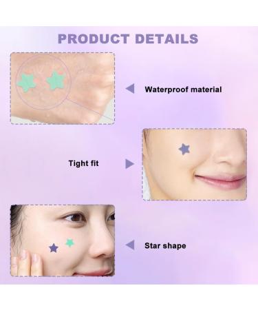 112 Dots Spot Patches Pimple Patches Cute Star Pimple Patches Spot Stickers Treatment Face Back Acne Dots 4 Colors 14mm & 10mm - Buy Online on SooperMarket.com