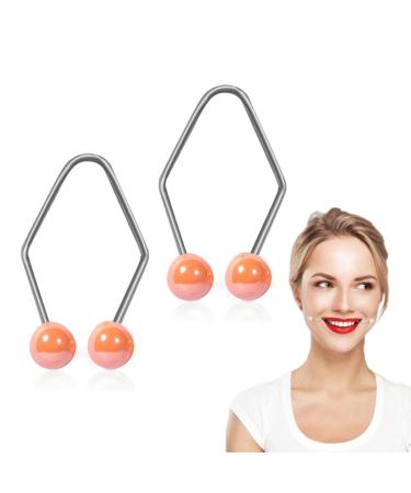 Dimple Makers Face Dimple Trainer Dimple Trainer for the face Dimple Makers for Face Smile Beauty Exerciser Facial Smile Maker Trainer (Orange)