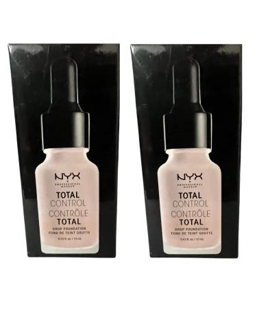 Pack of 2 NYX Total Control Drop Foundation Beige TCDF11