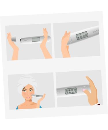 WOONEKY 1pc Skin Care Tester Skin Tester Machine Face Lifting Beauty Machine Facial Massager for Women Skin Tester Skin Tool Digital Skin Analyzer Precision Travel White Sensor - Buy Online on SooperMarket.com
