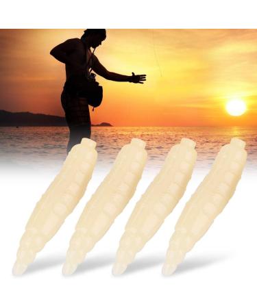SUNGOOYUE 200pcs Artificial Maggots Grub Soft Fishing Lures - Lifelike 17mm Worms for Ultimate Fishing Success - Buy Online on SooperMarket.com