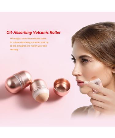 DRESSE Oil-Absorbing Volcanic Face Roller for On-the-Go Mini Massage - Reusable Facial Skincare Tool - Buy Online on SooperMarket.com