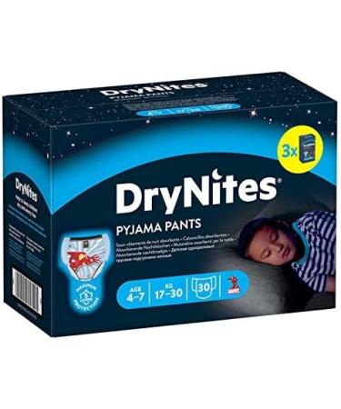 Huggies DryNites Spiderman Pyjama Pants | Size 4-7 Years | 30 Count Pack | White - Buy Online on SooperMarket.com