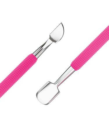 Andlane Cuticle Trimmer and Pusher - Professional Stainless Steel Nippers - Manicure/Pedicure Tool (Pink) - Buy Online on SooperMarket.com