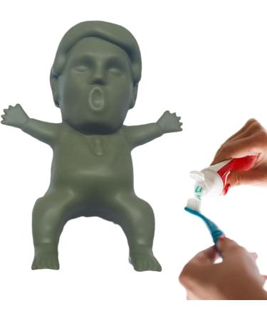 BUKISA Funny Toothpaste Cap - Pump Lid Squeezer with Fun President's | Toothpaste Gadgets for Tube Squeezing Toothpaste Accessories for Adult and Kids Bathroom Green - Buy Online on SooperMarket.com