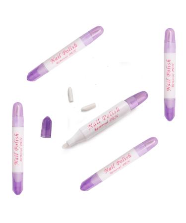 zalati Nail Polish Remover Pen Empty Nail Polish Corrector Edge Cleaning Mistakes Repair Fix Tool for Nail DIY Art Sculpture Design Making - No Fill