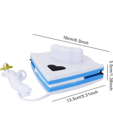 Magnetic Window Cleaner Triangular Glass Cleaner Window Wiper Outside Window Cleaner Tool For High-rise Window Cleaning White - Buy Online on SooperMarket.com