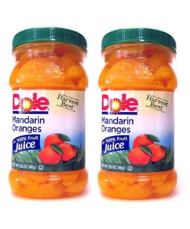 Dole Harvest Best Mandarin Oranges (Pack of 2) Large 23.5 oz Size